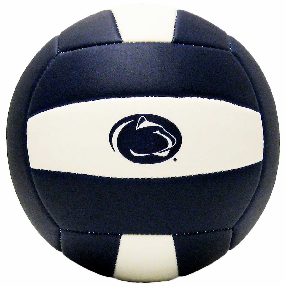 navy and white volleyball with Penn State Athletic Logo
